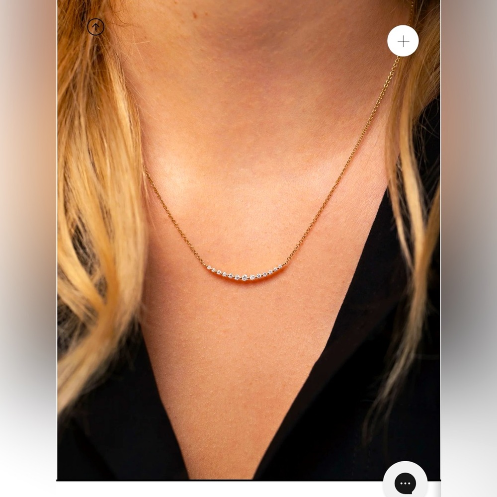 Ring Concierge Single Prong Diamond Necklace.